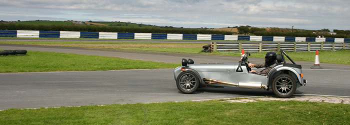 Johnny Bain on track at Kirkistown