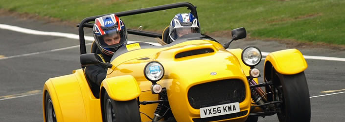 Paul Keys on track at Kirkistown......on the overun